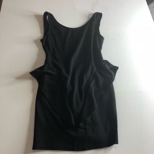 Backstage peplum mini dress